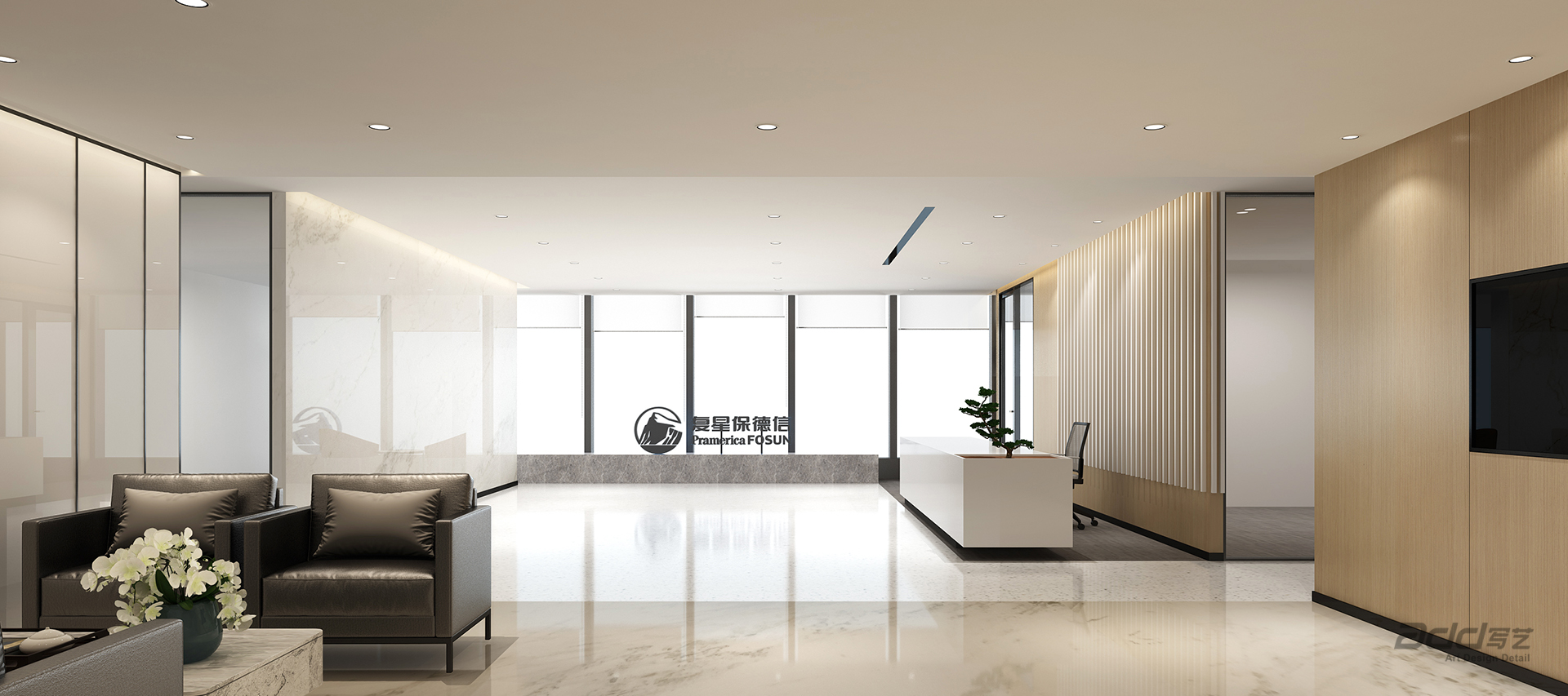 复星保德信办公室设计 前厅-pc